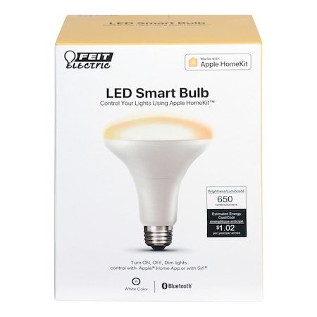 Feit Electric Feit Smart Home BR30 E26 (Medium) Smart-Enabled LED Bulb White 65 Watt Equivalence 1 pk BR30/SW/HK